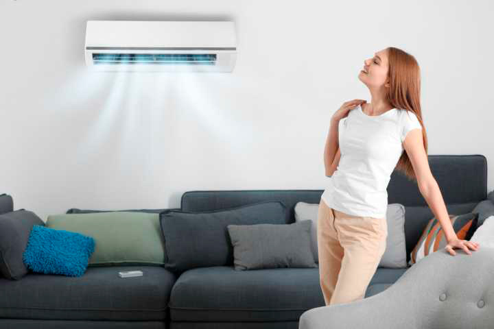 Aire acondicionado en una vivienda